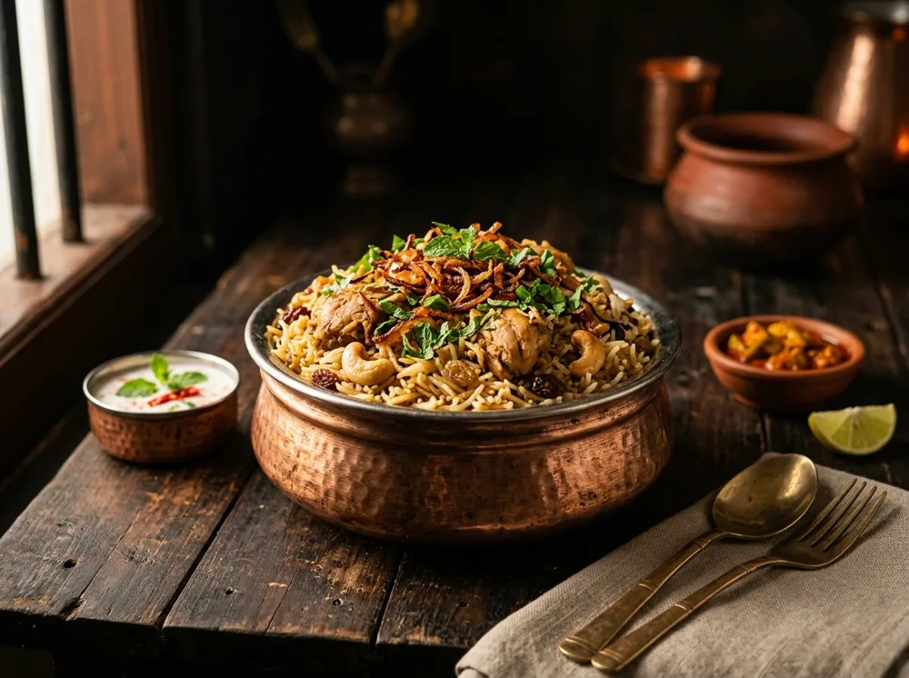 Malabar biriyani served at Nattinpuram