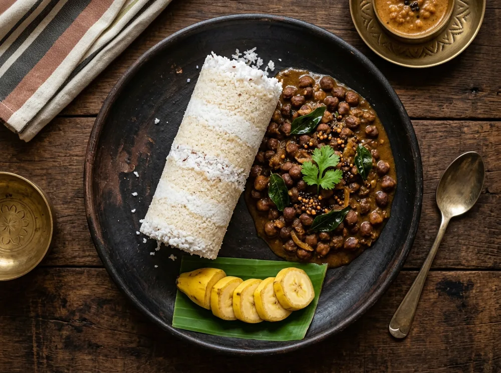 Puttu and kadala at Nattinpuram