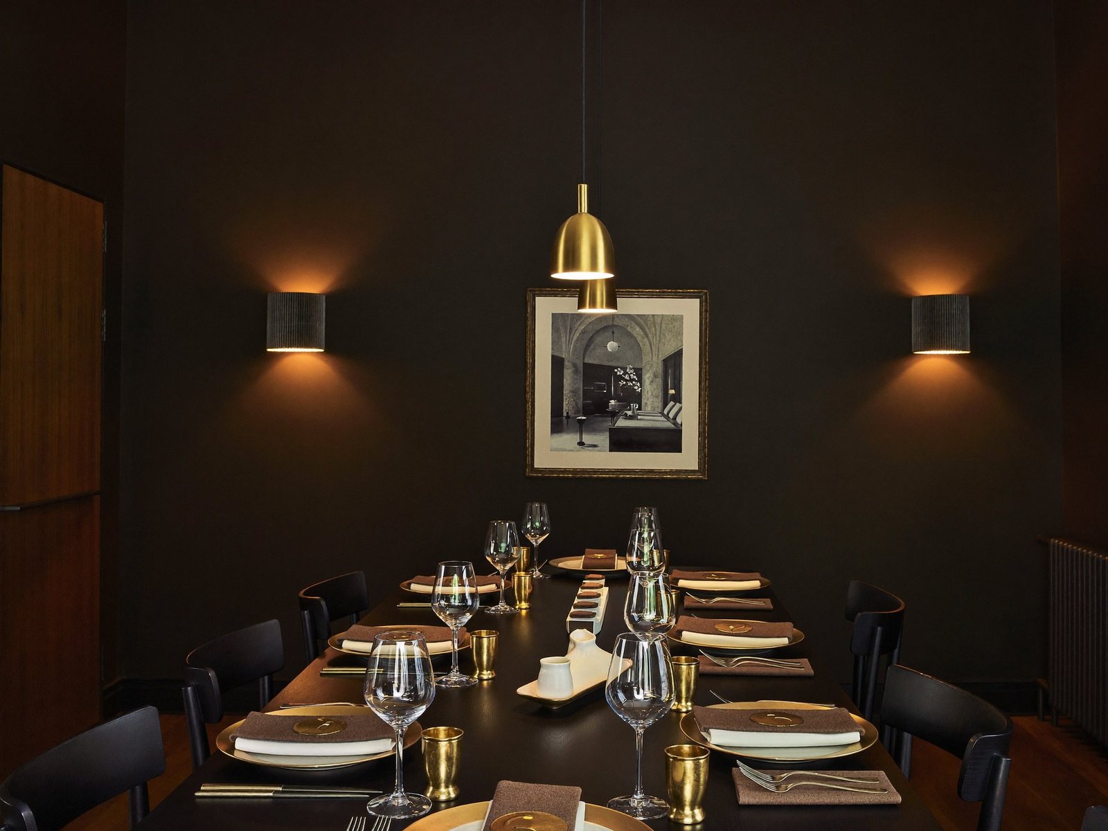 A private dining room set for a Kerala feast at Nattinpuram